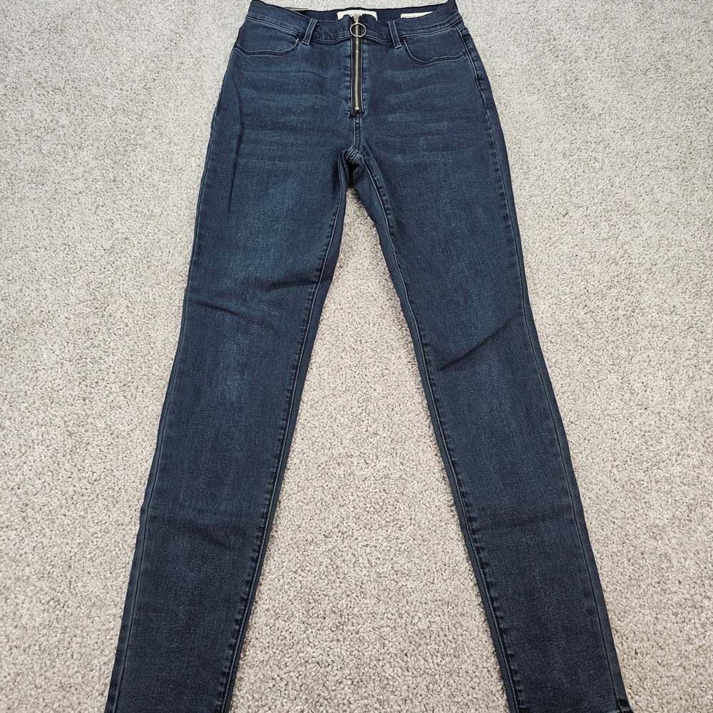 PacSun Super High Rise Super Stretch Skinny Jeans Dark Wash Zipper Size
26 NWT